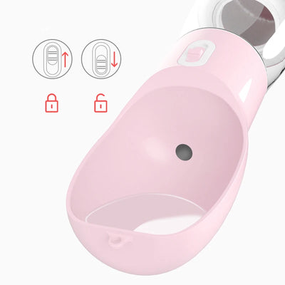 Hydrate & Feed in One – Portable Pet Bottle for Walks, Hikes & Travel